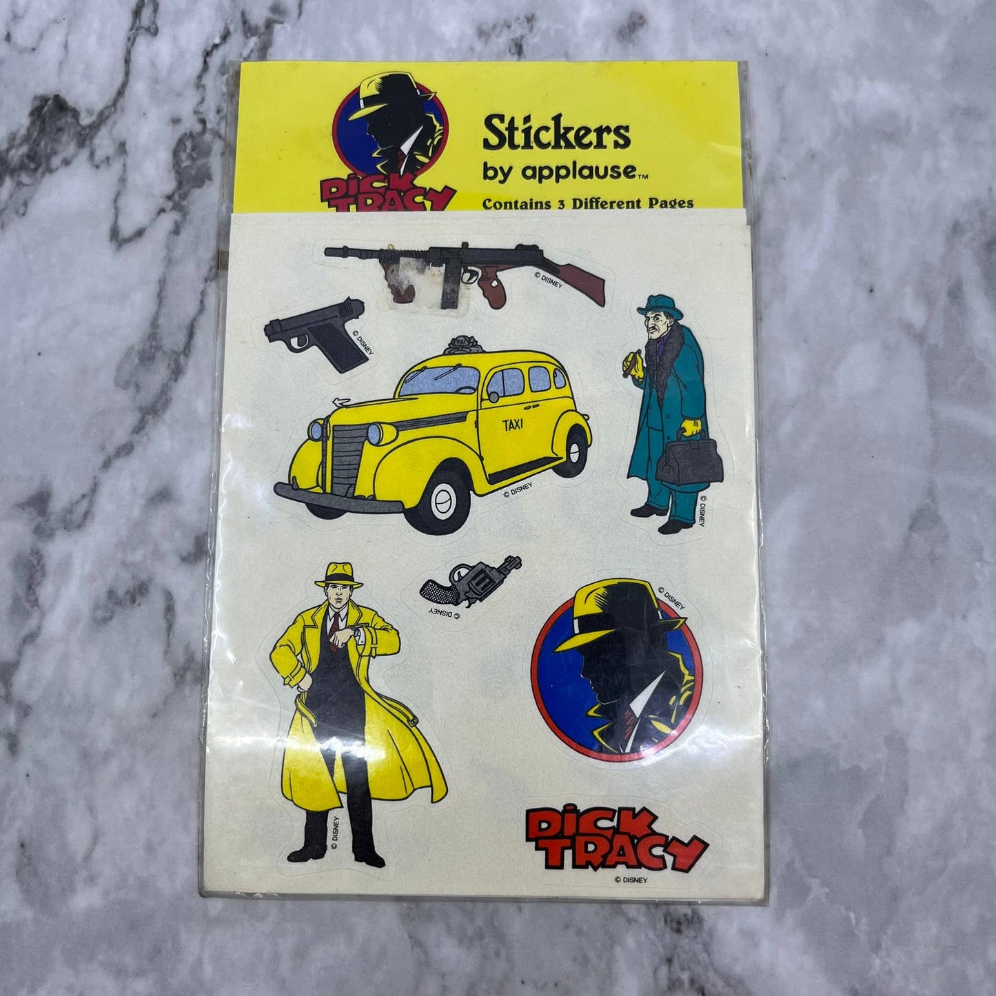 Vintage 1990 Dick Tracy Stickers By Applause SEALED NOS EA4