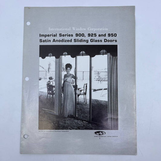 1970 International Window Corporation Imperial Series Advertising Leaflet AC8