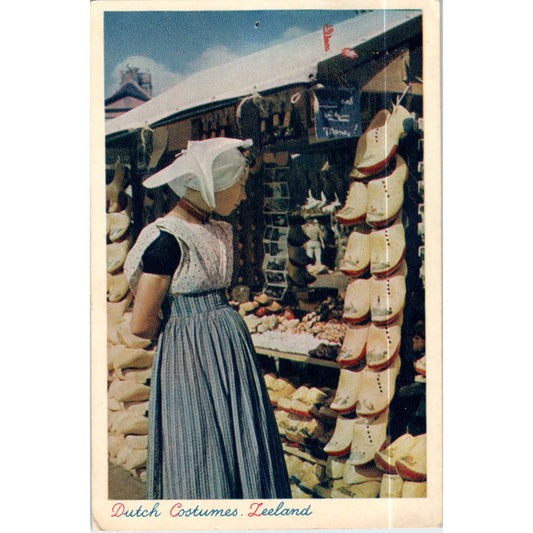 Dutch Costumes Leeland 1948 Original Postcard P2-4