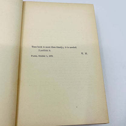 1888 History of a Crime Victor Hugo English Huntington Smith T.Y. Crowell BA4