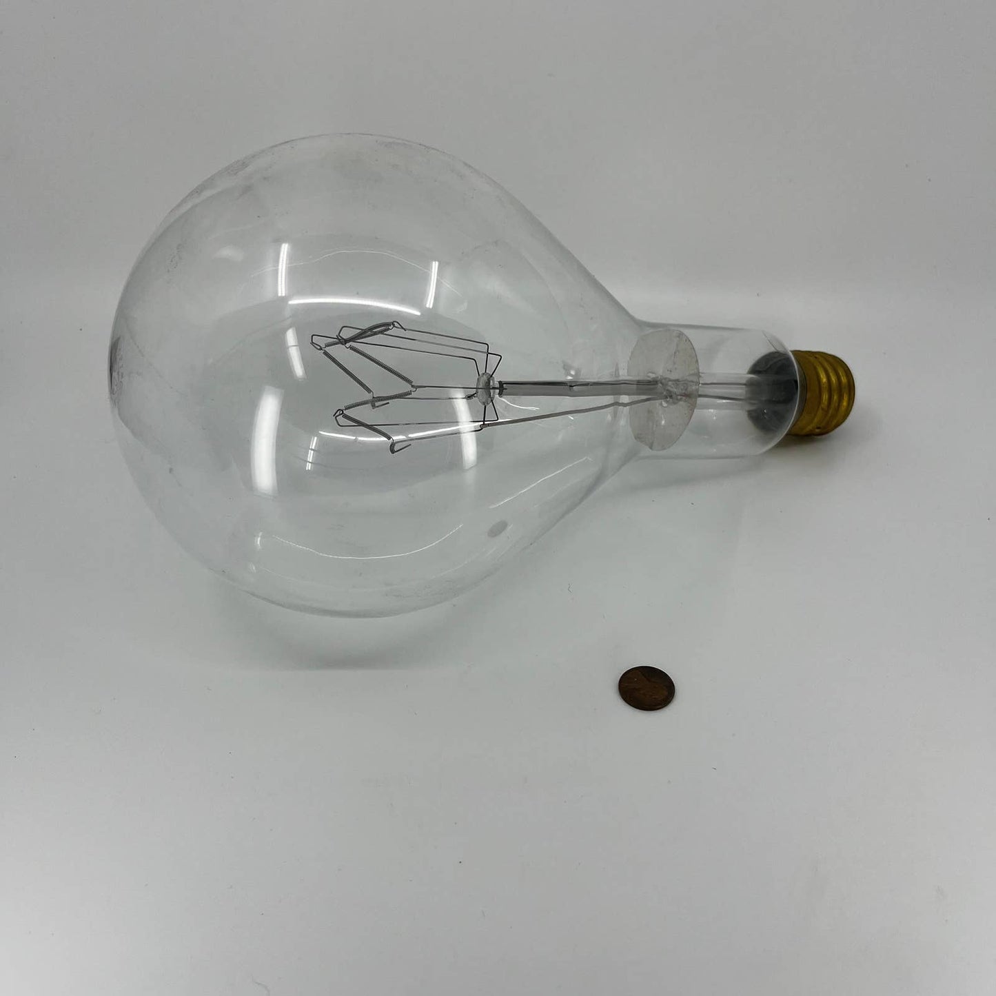 Vintage 1950s LARGE GE Edison Lightbulb in Box 1500 Watt 120 Volt  12 x 6”