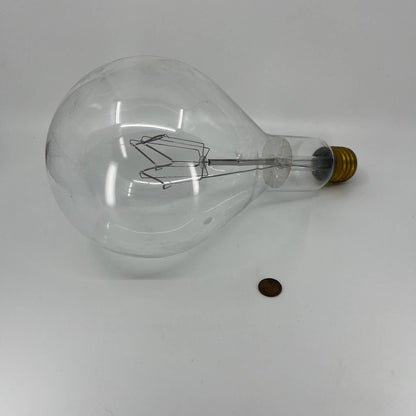 Vintage 1950s LARGE GE Edison Lightbulb in Box 1500 Watt 120 Volt  12 x 6”