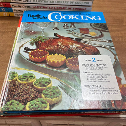 1972 Family Circle Illustrated Library of Cooking Set Cook Books Volume 1-15 TA1