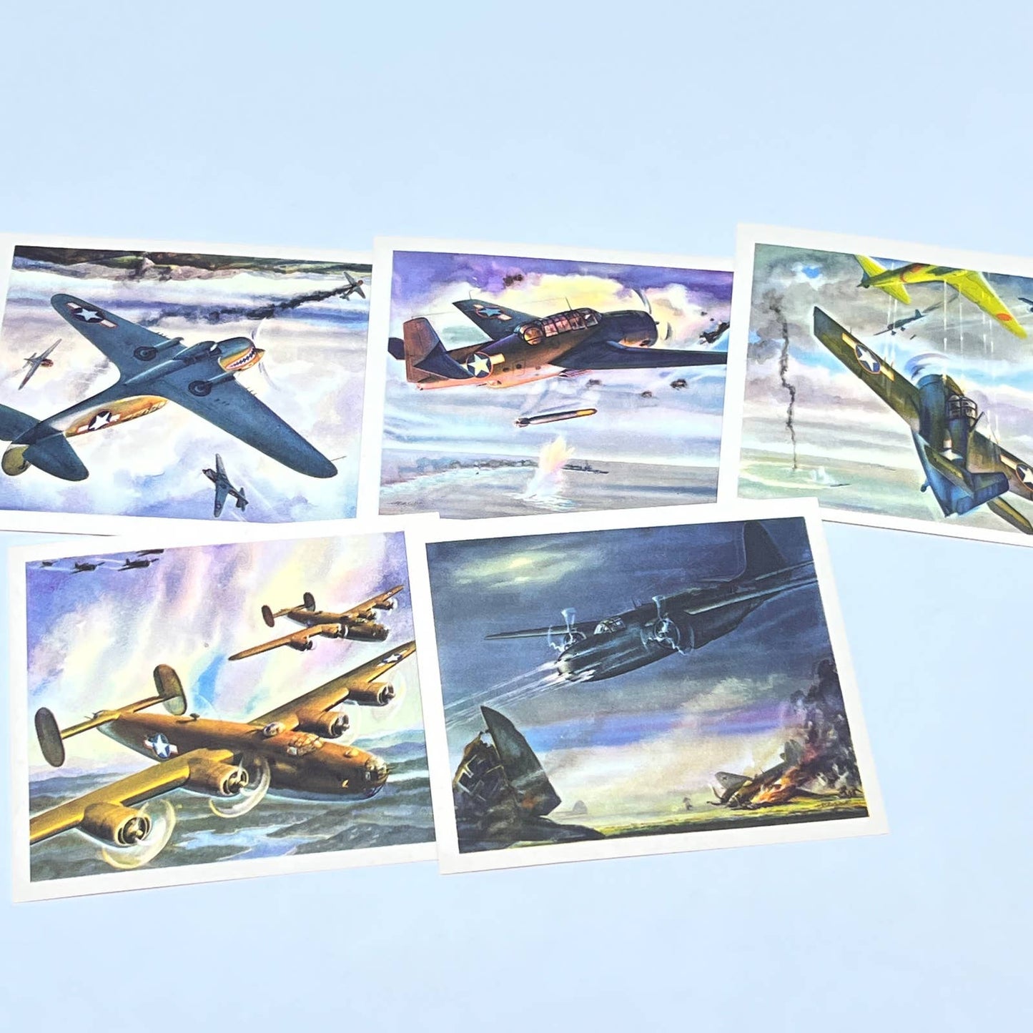 1943 Coca-Cola America's Fighting Planes in Action Card Set 1-20 COMPLETE SE1