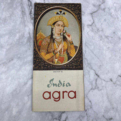 1966 India Agra City of the Taj Travel Brochure Hotels Map Booklet L1-5