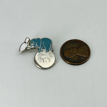 Enamel Gold Tone Tie Hat Lapel Pin Elephant 150 Bowling SB5