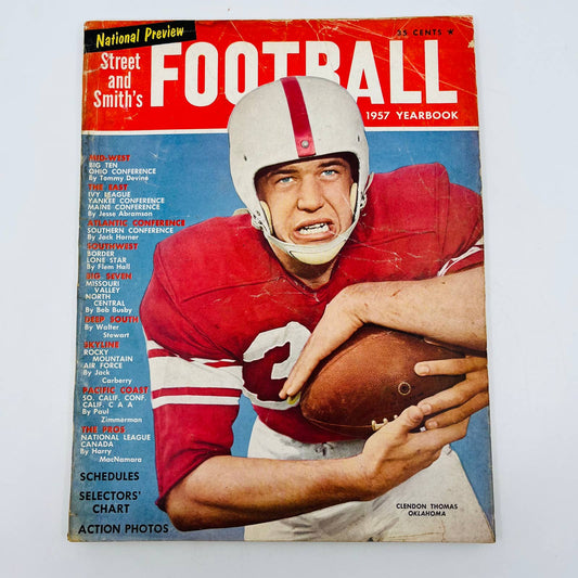 1957 Street & Smith’s College Football Year Book Good Condition BA3