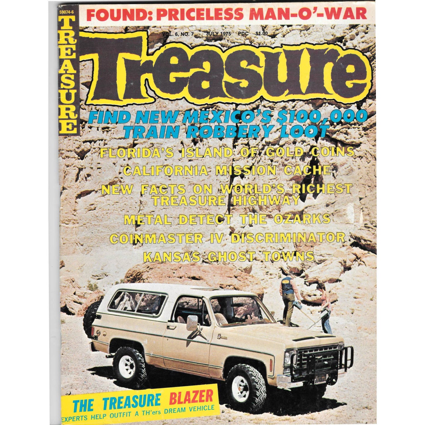 Treasure Magazine - Treasure Hunting Mining Metal Detecting July 1975 M4