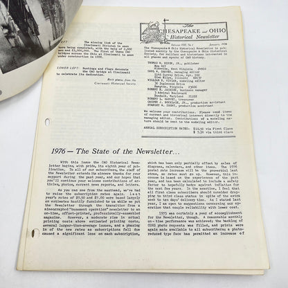 1976 Jan Chesapeake and Ohio Historical Newsletter C&O RR Thomas Dixon WV M1-2