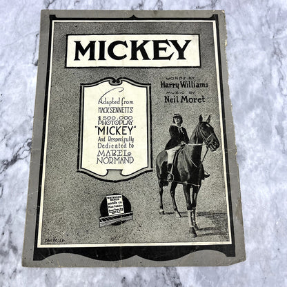 Mickey Photoplay - Harry Williams Neil Moret 1928 Sheet Music V37-5