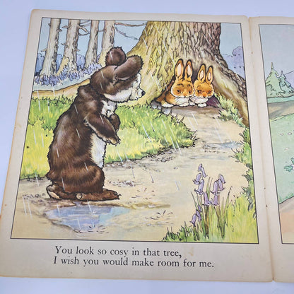 1942 Children's Book "Baby Bears" w/ Adorable Colored Pictures TE1