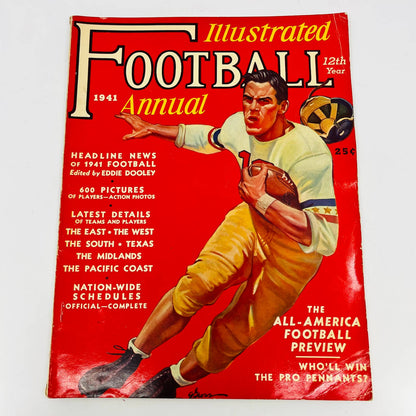 Illustrated Football Annual 1941 Magazine 600 Player Pictures Good Condition BA3