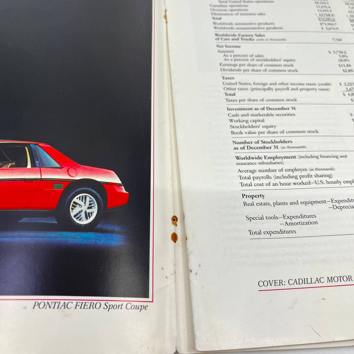 1983 General Motors Report to Shareholders Booklet Brochure TA3