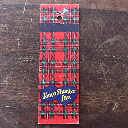 Tam O' Shanter Inn Los Angeles CA POP UP Advertising Matchbook Cover SA9-M10