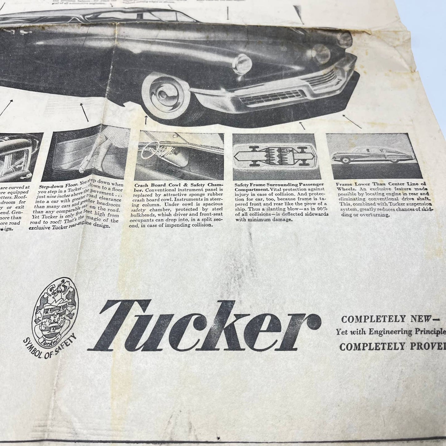 Rare Original Full Page Tucker Automobile Newspaper Ad Milwaukee WI TF9