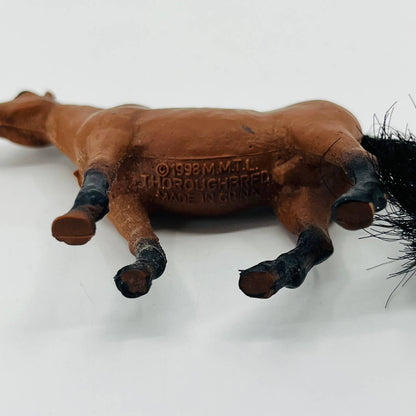 1998 M.M.T.L Miniature Horse Thoroughbred Stallion Brown w Black Legs 3” SA3