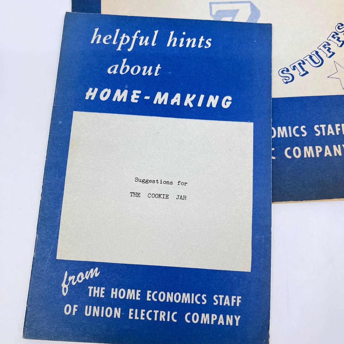 Helpful Hints About Homemaking Cookbook Lot of 10 Union Electric Co St Louis TF7