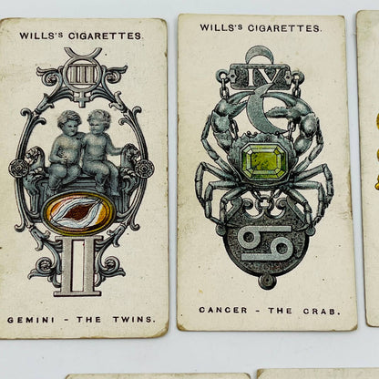 Will’s Cigarette Cards LUCKY CHARMS Lot of 7 Cards 2,3,4,5,6,9,10 EA2