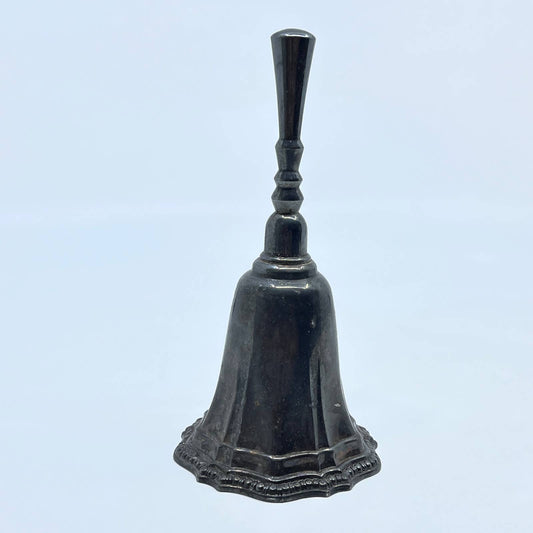 Vintage Long Handle Silver Plate Dinner Bell 6" TF5