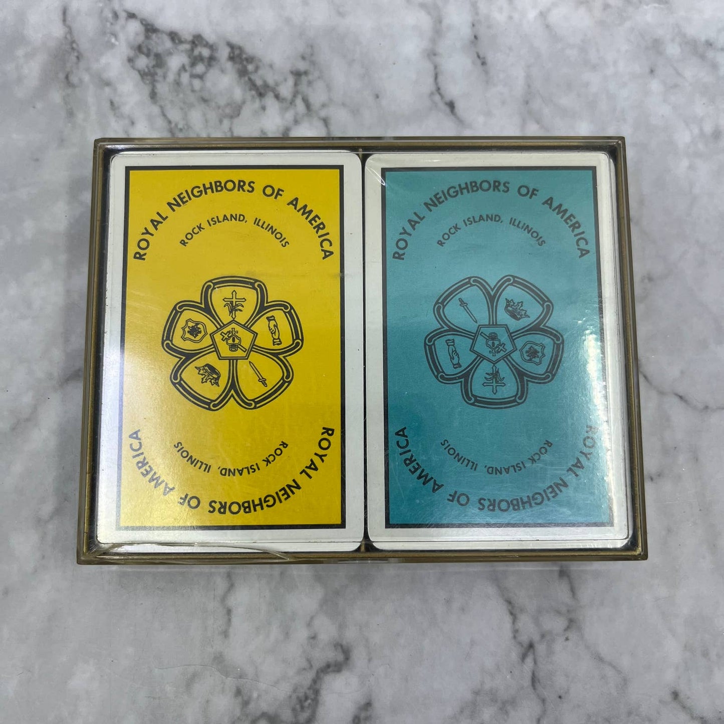 Vintage Royal Neighbors of America Playing Cards COMPLETE Rock Island IL TB5