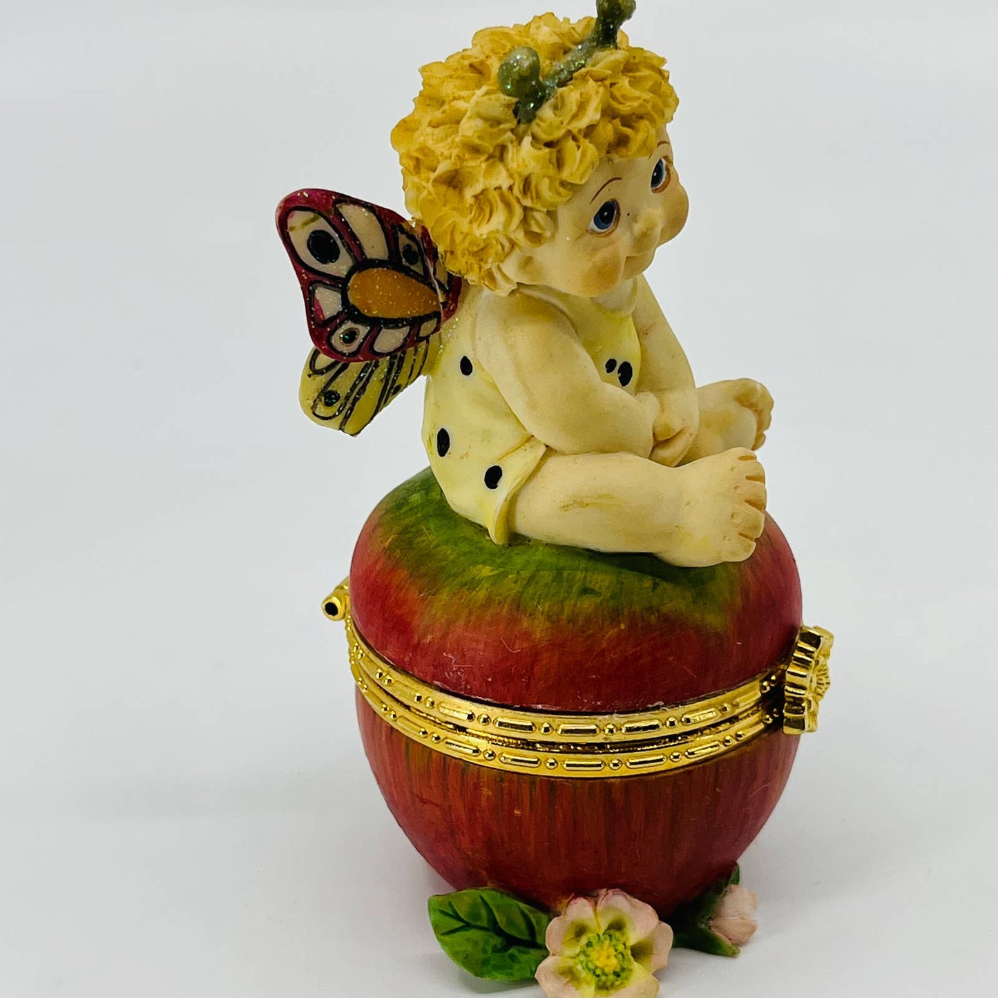 Dreamsicles "Red Apple" Hinged Trinket Box Figure 11485 TD2