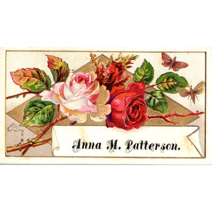 1880s Victorian Calling Card - Anna M. Patterson SF2