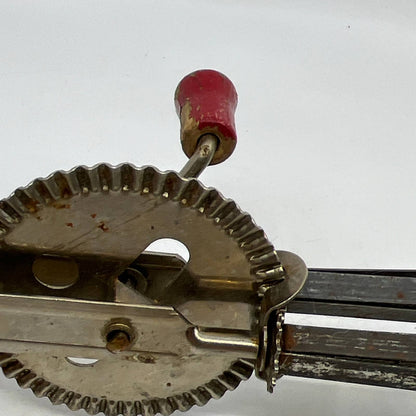 EKCO USA High Speed Super Center Drive Beater Vintage Red Wooden Handle TI4