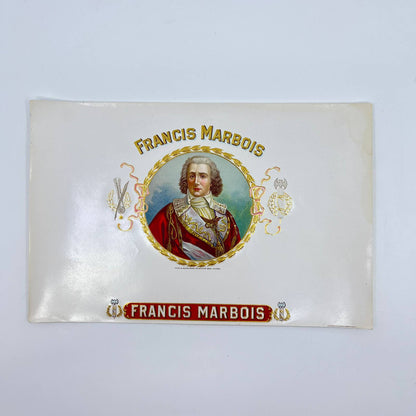 Francis Marbois Cigars Spector Bros Chicago IL Vintage Inner Cigar Box Label AA8