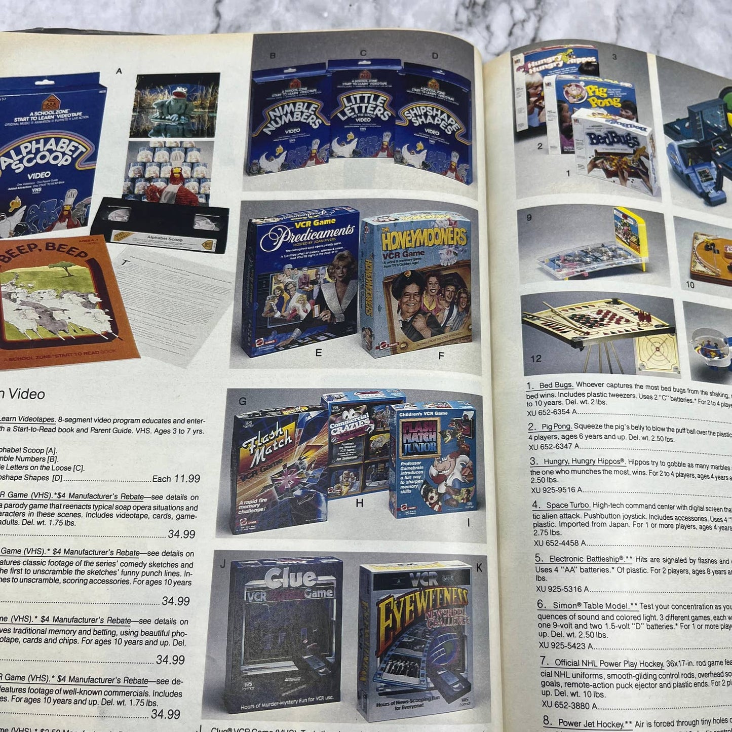 1986 JC Penny Christmas Wish Book Catalog - Great Vintage Toys & Gifts S1