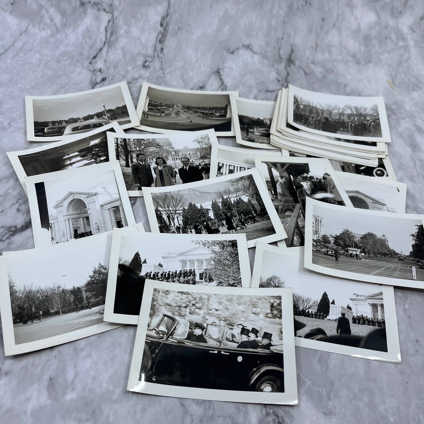 c1940 Huge Lot of 30+ Washington DC Black and White Photos 3x4" TF6