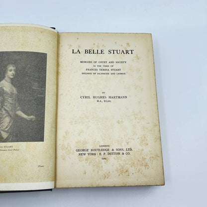 La Belle Stuart Cyril Hughes Hartmann Memoirs of Court & Society Hardcover TF1