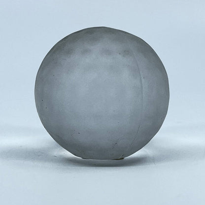 Glass Golf Ball Paperweight Dimpled Frosted Glass Sasaki Crystal 24% Lead TE3