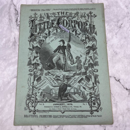 1870 Jan - The Little Corporal Original Magazine For Boys And Girls TB5
