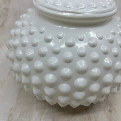 Milk Glass White Hobnail Light Shade Globe Ceiling Wall Mount 5” TE5-2