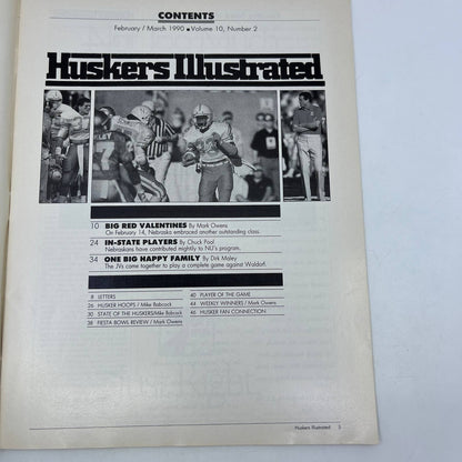 1990 Recruiting Issue - Nebraska Huskers Illustrated Magazine - Football TH7
