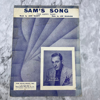 1950 Sheet Music Sam's Song Bing Crosby by Jack Elliott and Lew Quadling V41-1