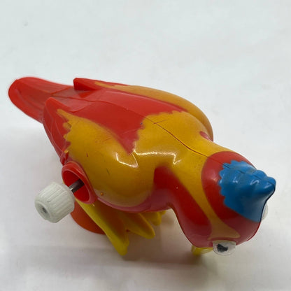 1970s Tomy Pocket Pets Wind Up Suction Cup Woodpecker Red Yellow WORKS TH7