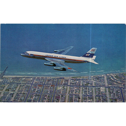 JAL Japan Airlines Passenger Jet Plane Original Postcard P2-4