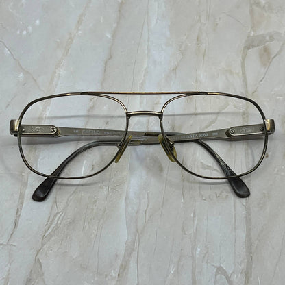 Safilo Elasta 3069 Italy Gold Tone Men’s Aviator Eyeglasses Frames TK2-G1-1