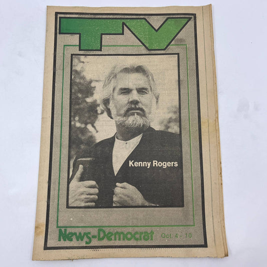 1981 Oct 4 Bellville IL News-Democrat TV Listings Magazine Kenny Rogers TG6