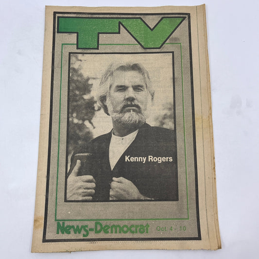 1981 Oct 4 Bellville IL News-Democrat TV Listings Magazine Kenny Rogers A18