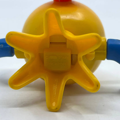 Tomy Wind Up Toy Octopus Pocket Pal Squid Suction Cup Blue Yellow WORKS TH7