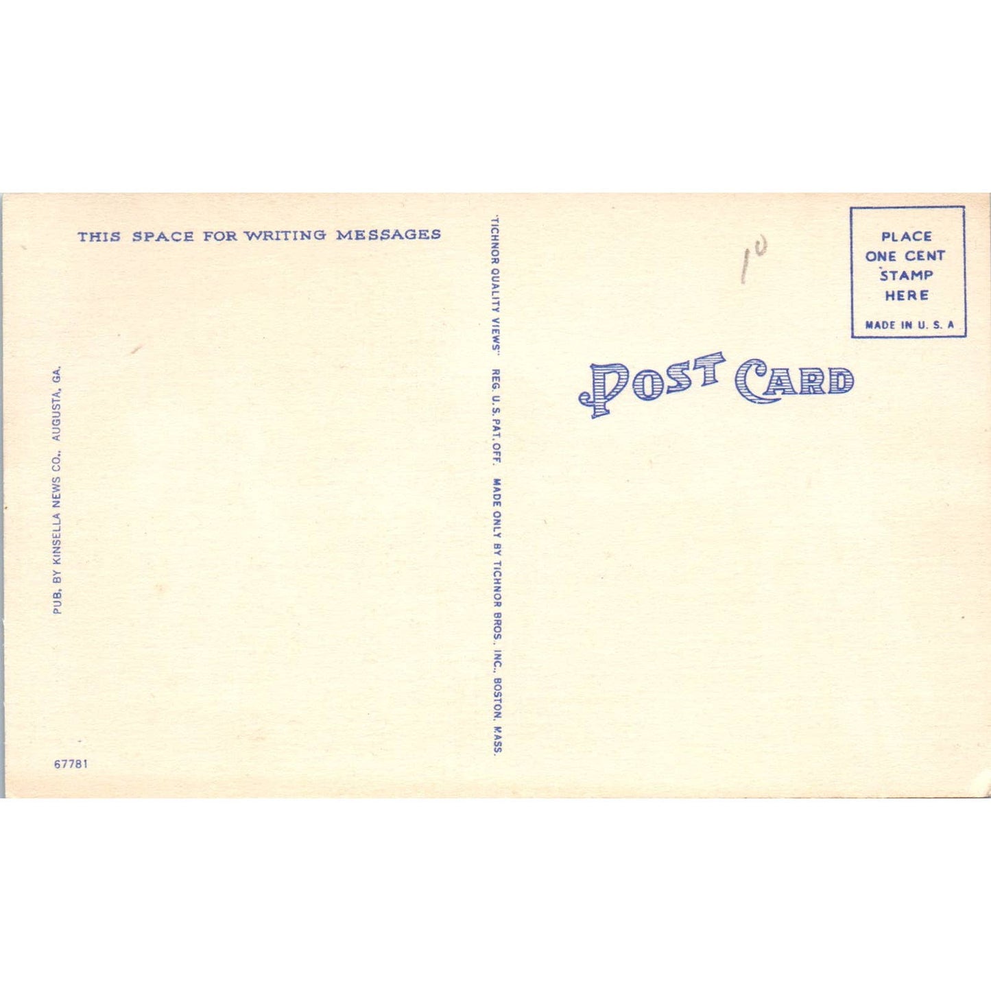 Polo on one of Aiken's Fields, Aiken SC 1950s Original Postcard TK1-23