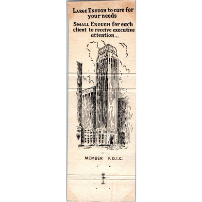 Pacific National Bank of San Francisco CA Advertising Matchbook Cover MM9-1