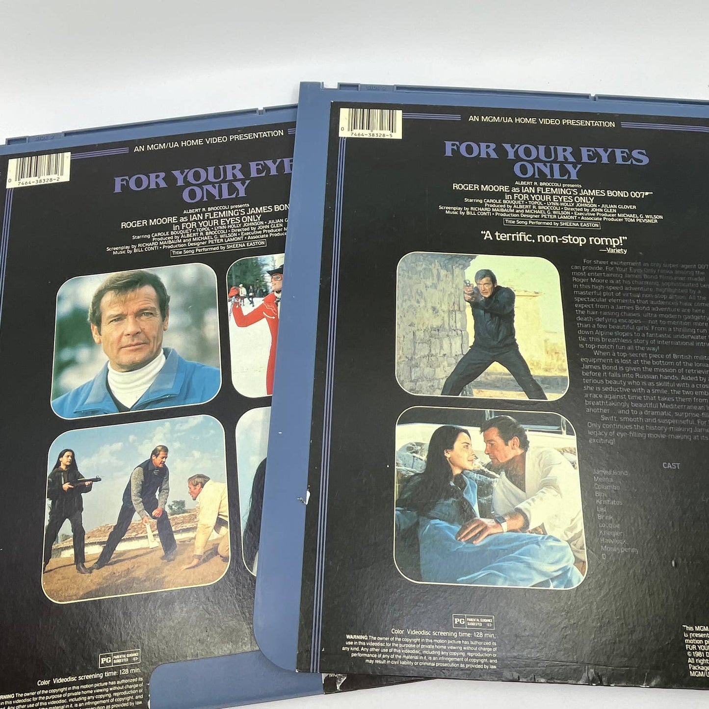 For Your Eyes Only James Bond Part 1 & 2 - CED VideoDisc TG2