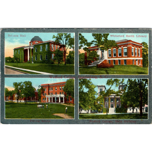 Wofford College Spartanburg SC c1910 Original Postcard TK1-27