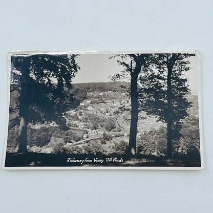 Vintage Post Card Bird’s Eye View Blakeney from Viney Hall Woods England PA3