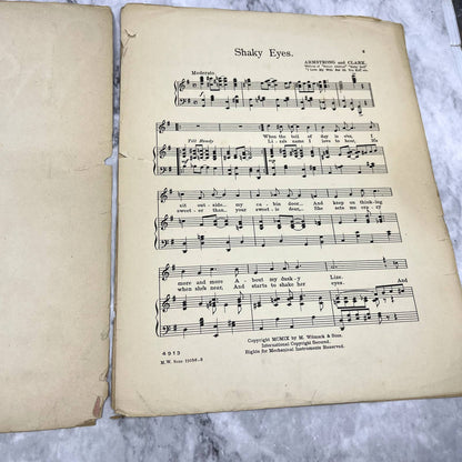 Shaky Eyes Armstrong and Clark Joe B. McGee 1909 Sheet Music TK2-SM