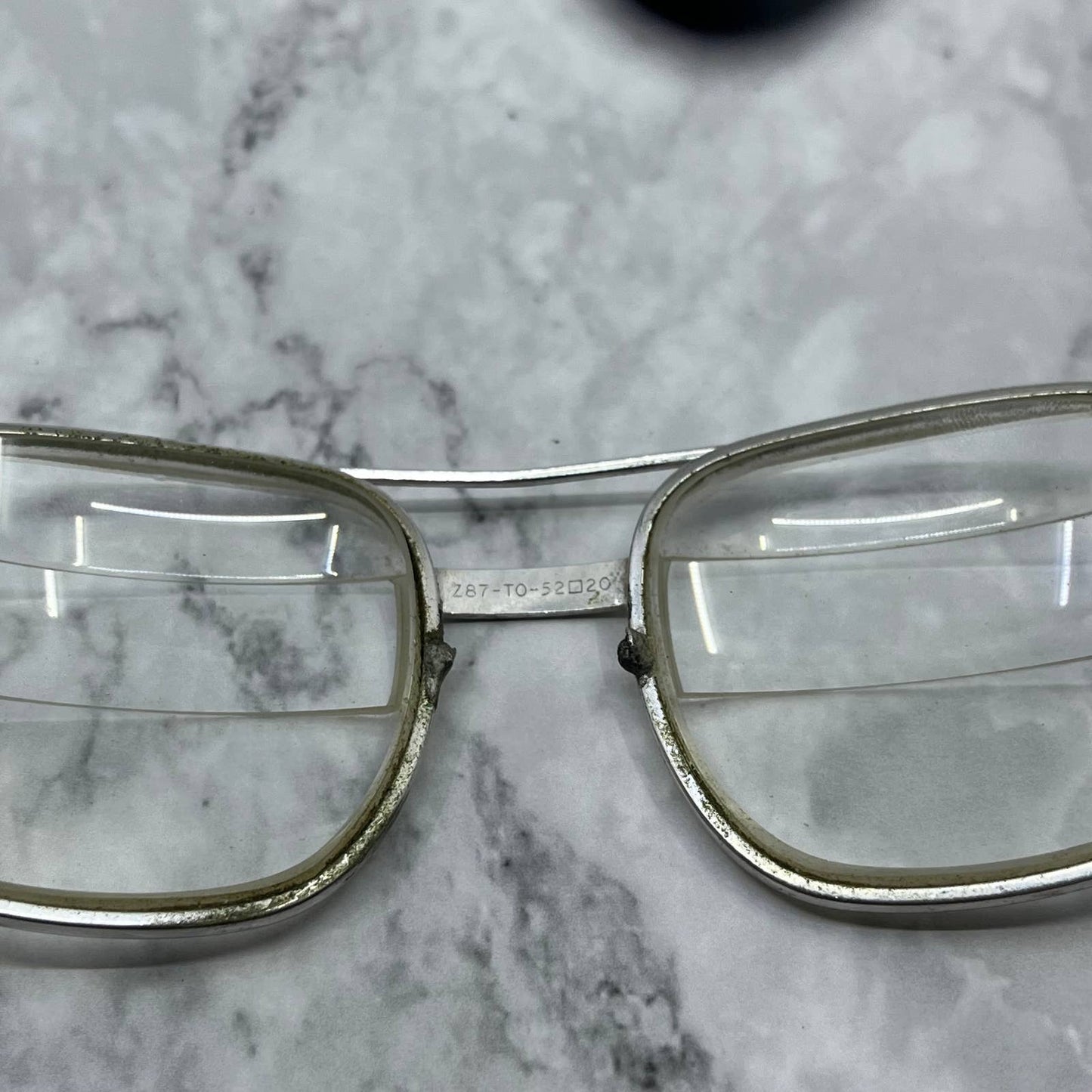 Vintage Titmus Z87 Aviator 5 1/2 Thick Eyeglasses Safety Glasses Frames SE9