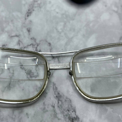 Vintage Titmus Z87 Aviator 5 1/2 Thick Eyeglasses Safety Glasses Frames SE9